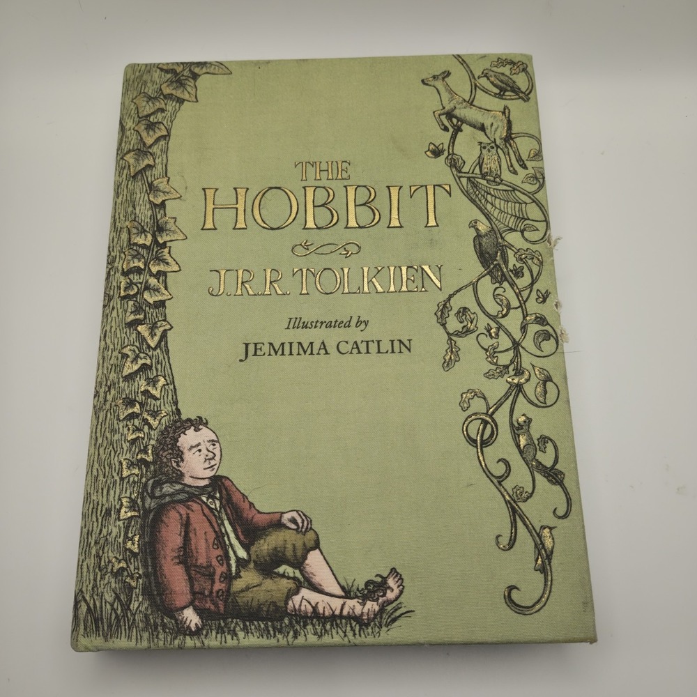 JRR Tolkien The Hobbit Illustrated Edition Jemima Catlin 2013 9780544174221 USED